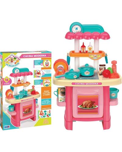Παιδική κουζίνα RS Toys - Με αξεσουάρ, 54 cm - 1