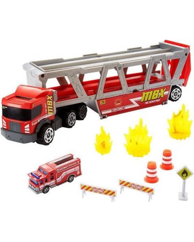 Παιδικό παιχνίδι Mattel - Αυτομεταφορέας Fire Rescue Hauler - 2
