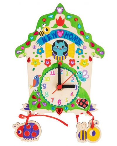 Παιδικό παιχνίδι Tooky Toy -Φτιάξε μόνος σου ρολόι τοίχου - 2