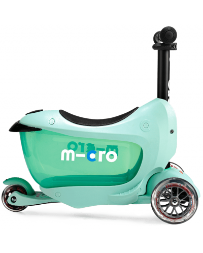 Παιδικό σκούτερ 2 σε 1 Micro - Mini2Go Deluxe Plus, Mint - 5