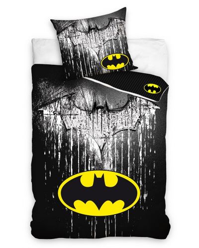 Παιδικό σετ ύπνου Sonne - Batman Steel logo, 2 τεμάχια - 1
