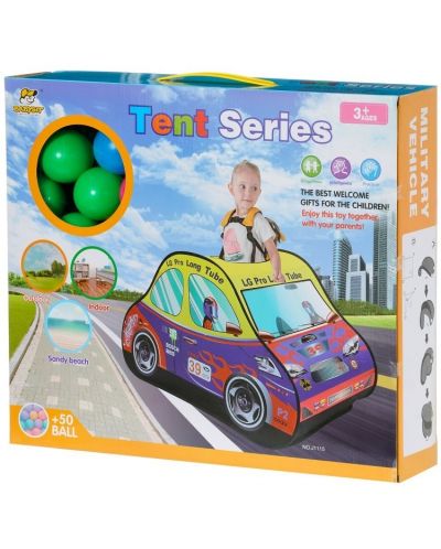 Παιδική σκηνή παιχνιδιού  Ittl - Αυτοκίνητο, με 50 μπάλες - 6