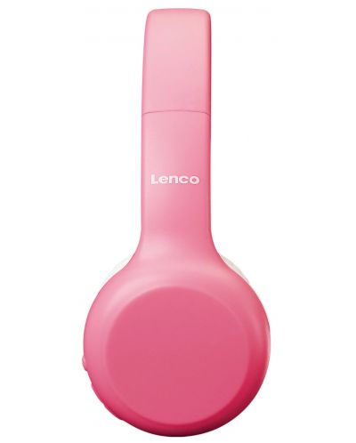 Παιδικά ακουστικά με μικρόφωνο Lenco - HPB-110PK, ασύρματα, ροζ - 3
