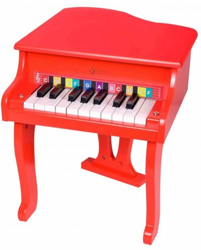 Παιδικό ξύλινο πιάνο Classic World Children's - Royal, κόκκινο - 1