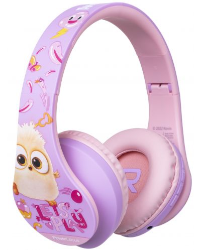 Παιδικά ακουστικά PowerLocus - P2 Kids Angry Birds,ασύρματη, ροζ/μωβ - 2