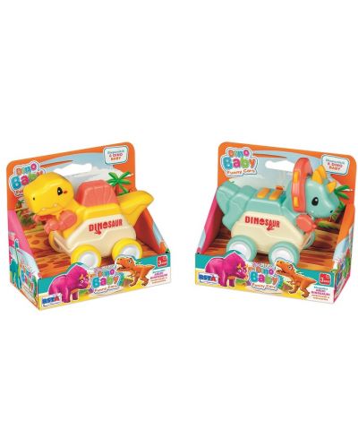 Παιδικό παιχνίδι RS Toys - Μίνι δεινόσαυρος σε ρόδες, ποικιλία - 2