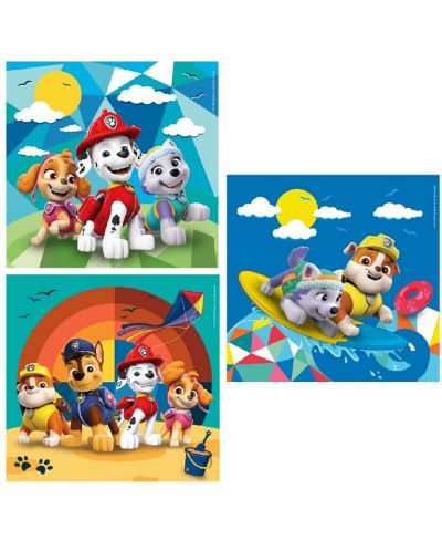 Παιδικό παζλ Clementoni 3 x 48 κομμάτια - Paw patrol (επιλογή 1) - 2