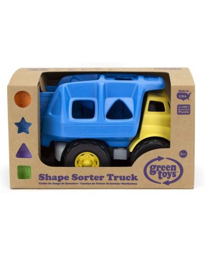Παιδικός διαλογέας Green Toys - Φορτηγάκι, με 4 σχήματα - 3