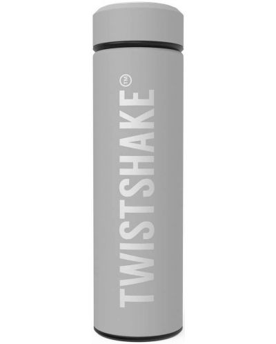 Παιδικό θερμός Twistshake - Ζεστό ή Κρύο, γκρι, 420 ml - 1