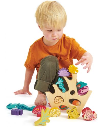 Παιδικό ξύλινο παιχνίδι ισορροπίας  Tender Leaf Toys- Κοραλλιογενής ύφαλος - 3
