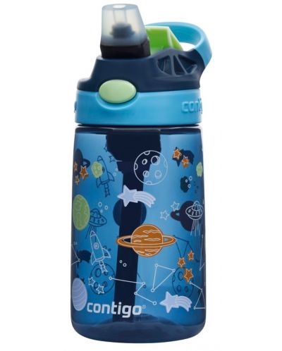 Παιδικό μπουκάλι νερό Contigo Easy Clean - Blueberry Cosmos, 420 ml - 1