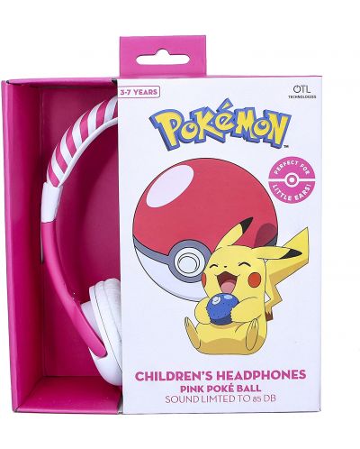 Παιδικά ακουστικά OTL Technologies - Pokemon Pokeball, ροζ - 4