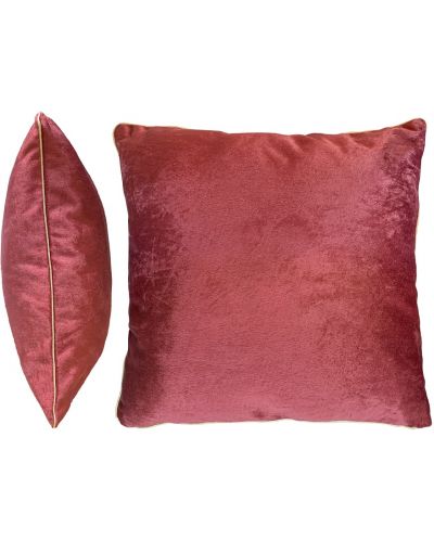 Διακοσμητικό μαξιλάρι Aglika - Lux, 45 х 45 cm, βελουτέ, κόκκινο - 1