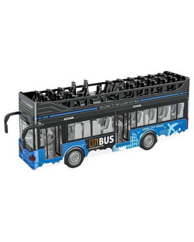 Παιδικό παιχνίδι Raya Toys - Διώροφο λεωφορείο, Traffic Bus, 1:16 - 2