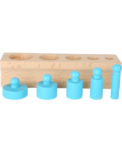 Παιδικό ξύλινο παιχνίδι Small Foot - Χρωματιστοί κύλινδροι - 4