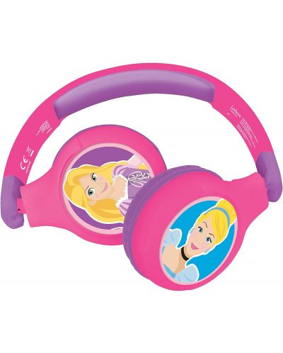 Παιδικά ακουστικά Lexibook - Princesses HPBT010DP, ασύρματα, ροζ - 2