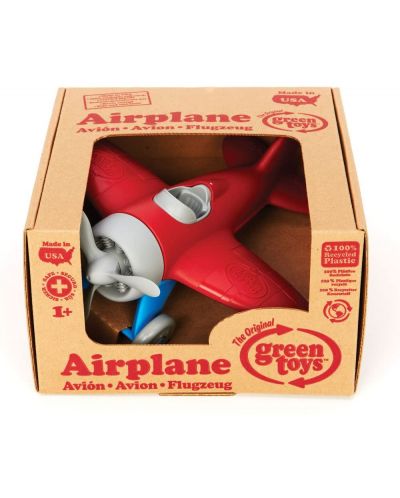 Παιδικό παιχνίδι Green Toys - Αεροπλάνο, κόκκινο - 3