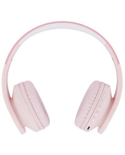 Παιδικά ακουστικά με μικρόφωνο  PowerLocus - P1, ασύρματα, ροζ - 3