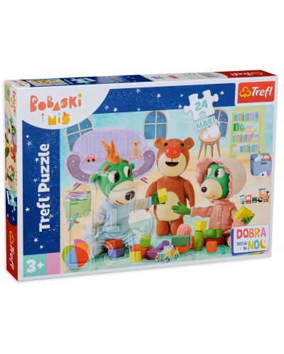 Παιδικό παζλ Trefl των 24 ΧΧL κομμάτια  - Παιχνίδια για ύπνο, Η οικογένεια Τρέφλικ   - 1