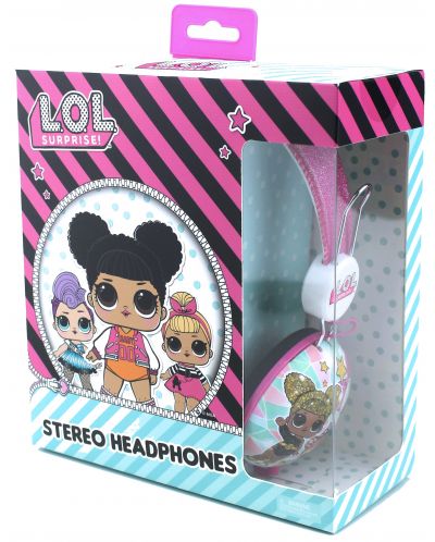 Παιδικά ακουστικά OTL Technologies - L.O.L. Glitter Glam, ροζ - 2