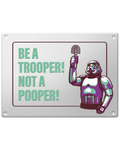 Διακόσμηση τοίχου  ItemLab Movies: Star Wars - Be a Trooper! Not a Pooper! - 1