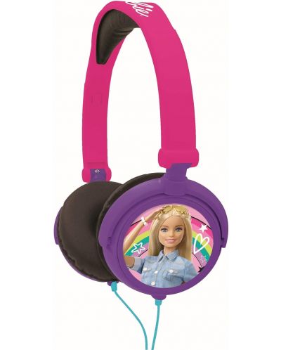 Παιδικά ακουστικά Lexibook - Barbie HP010BB, μωβ/ροζ - 1