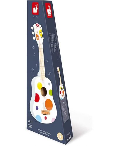 Παιδική κιθάρα Janod - Confetti, ξύλινη - 3