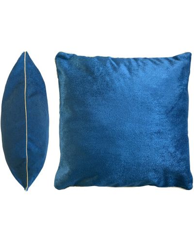 Διακοσμητικό μαξιλάρι Aglika - Lux, 45 х 45 cm, βελουτέ, μπλε - 1