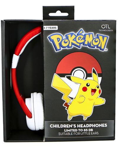 Παιδικά ακουστικά OTL Technologies - Pokemon Pokeball, κόκκινα - 4