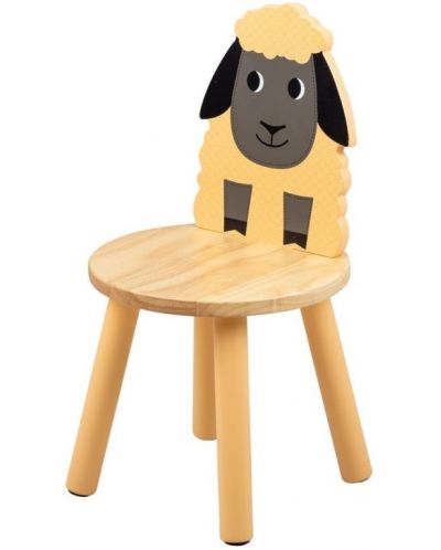 Παιδική ξύλινη καρέκλα Bigjigs - Πρόβατο - 1