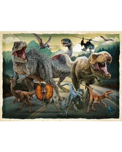 Παιδικό παζλ Ravensburger 200 XXL κομμάτια - Jurassic κόσμο - 2