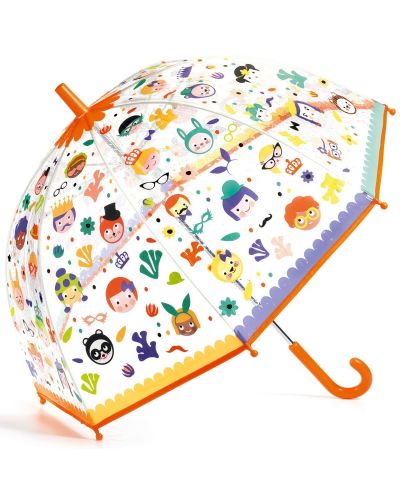 Παιδική ομπρέλα Djeco Faces - Αλλαγή χρωμάτων - 1