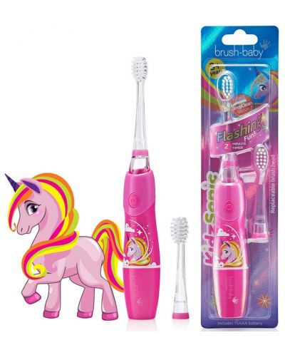 Ηλεκτρική οδοντόβουρτσα  Brush Baby - Kidzsonic, Unicorn	 - 2