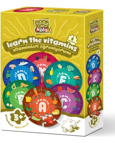 Παιδικό παζλ Art Puzzle 54 τεμαχίων -Μάθετε για τις βιταμίνες - 1