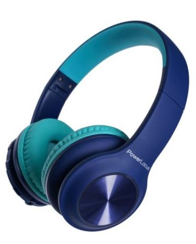 Παιδικά ακουστικά PowerLocus - PLED, ασύρματα, μπλε - 3