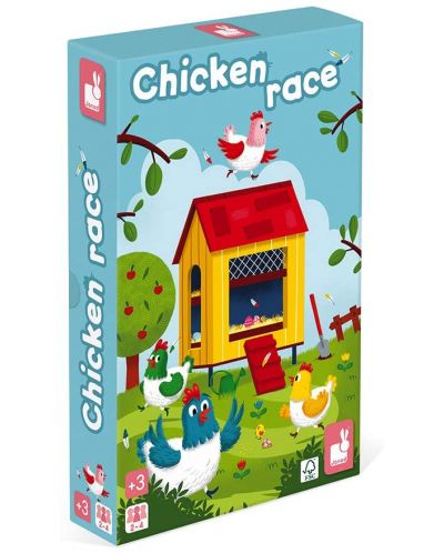 Παιδικό επιτραπέζιο παιχνίδι Janod - Αγώνας κοτόπουλου - 1