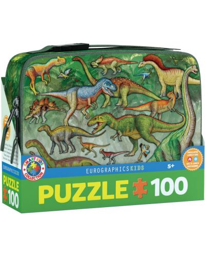 Παιδικό παζλ Eurographics от 100 части - Κουτί φαγητού "Δεινόσαυροι" - 1