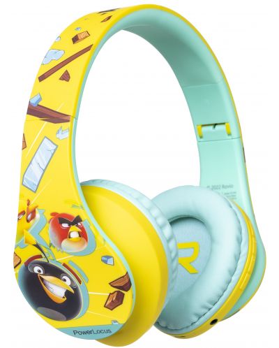 Παιδικά ακουστικά PowerLocus - P2 Kids Angry Birds,ασύρματο, πράσινο/κίτρινο - 3