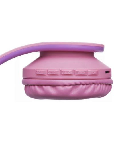 Παιδικά ακουστικά PowerLocus - P1 Smurf,ασύρματα, ροζ - 7