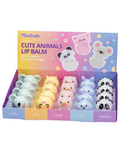 Παιδικό βάλσαμο για τα χείλη Martinelia -  Cute Animals,ποικιλία - 1