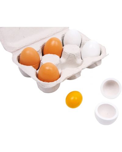 Παιδικό σετ παιχνιδιού Small Foot - Αυγά με μπολ και σύρμα, 15 τεμάχια - 2