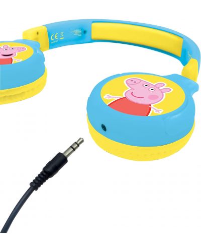 Παιδικά ακουστικά Lexibook - Peppa Pig HPBT010PP, ασύρματα, μπλε - 3