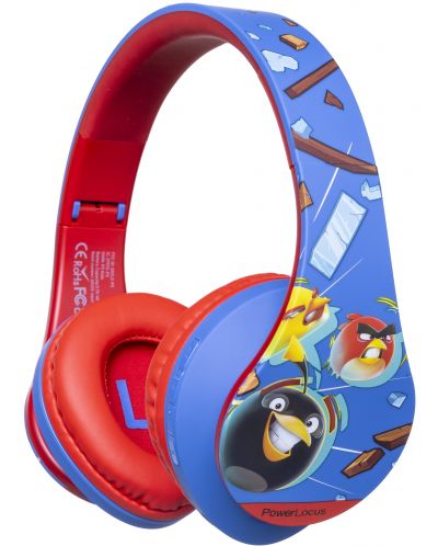 Παιδικά ακουστικά PowerLocus - P2 Kids Angry Birds,ασύρματο, μπλε/κόκκινο - 1