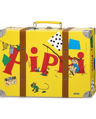 Παιδική βαλίτσα Pippi - Η μεγάλη βαλίτσα της Πίππης, κίτρινη, 32 εκ - 2