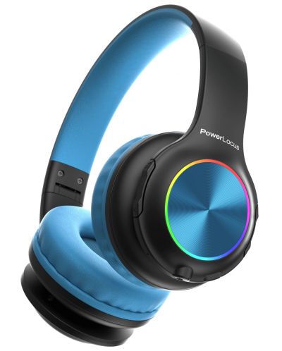 Παιδικά ακουστικά  PowerLocus - PLED, ασύρματα ,μαύρο/μπλε - 2