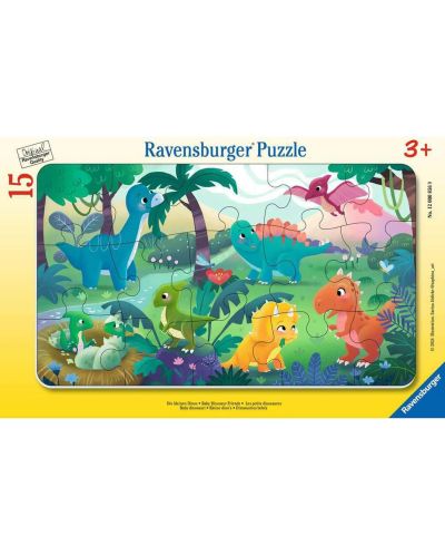 Παιδικό παζλ Ravensburger 15 κομμάτια - Μικροί δεινόσαυροι - 1