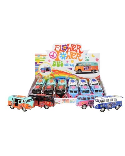 Παιδικό παιχνίδι Toi Toys - Μεταλλικό λεωφορείο με λουλούδια, Ποικιλία - 2