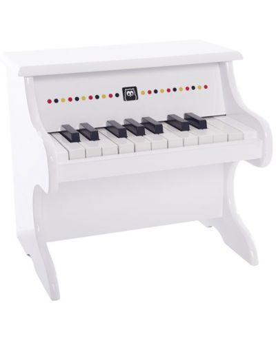 Παιδικό ξύλινο πιάνο Eurekakids, λευκό - 1