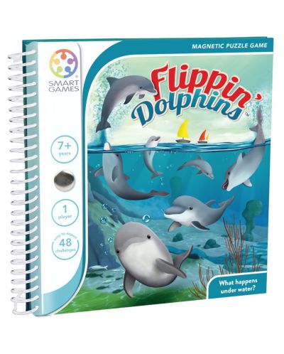 Παιδικό μαγνητικό παιχνίδι Smart Games - Flippin Dolphins - 1