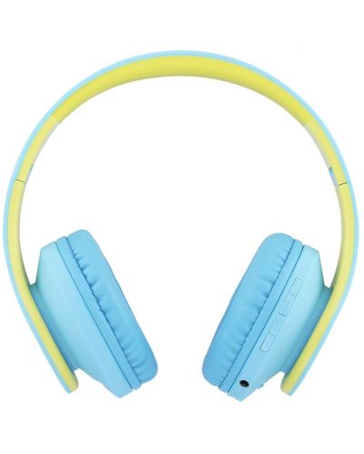 Παιδικά ακουστικά PowerLocus - P2, ασύρματα, μπλε/πράσινα - 2